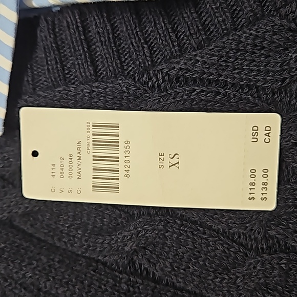 Anthropologie Maeve Cable Short-Sleeve Twofer Sweater - Picture 4 of 5